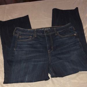 American Eagle hi-rise kick crop, 12